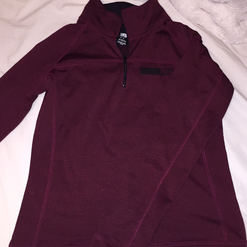 Maroon PINK half zip size M
